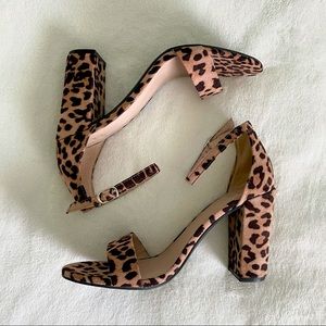 Leopard print heels